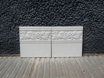 Porcelanico revestimiento pared cenefa Catania Marfil Brillo 20x20