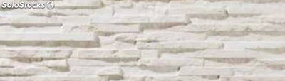 Porcelanico Revestimiento Pared imitacion piedra Behobia Blanco 17x52
