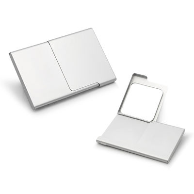 Porta Cartão em Alumínio com Espelho