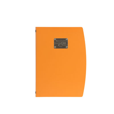 Porta-Menus com placa garfo laranja