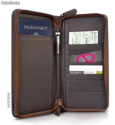 Porta pasaporte con cierre (Modelo ppls06) - Foto 2