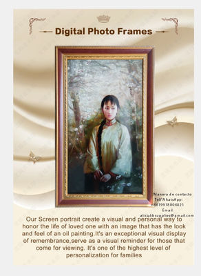 Porta-retrato digital pantalla sala funeraria exhibición retrato de recuerdo - Foto 4
