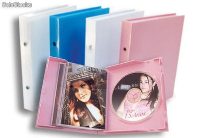 Porta retratos com estojos para CD ou dvd - Foto-Box