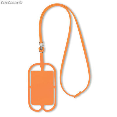 Porta smartphone in silicone arancio MIMO8898-10
