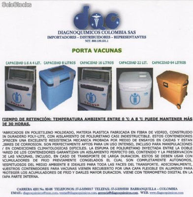 Porta vacunas para transporte