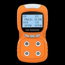 Portable mulit-gas detector lel h2s co o2