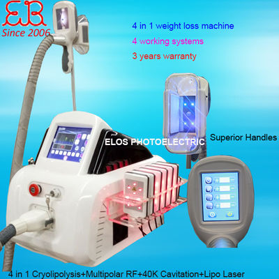 Portable RF+Cavitation+Laser Lipo+Cryolipolysis Machine pour la perte de poids