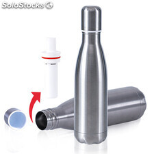 Portable stainless steel water bottle filter for travel camping