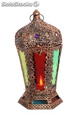Portacandele araba con la candela