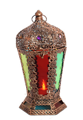 Portacandele araba con la candela