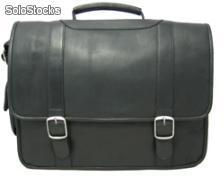Portafolio en cuero. Leather portfolio. Porthole computer briefcase. - Foto 2