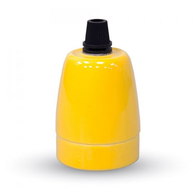Portalampada giallo in porcellana v-tac vt-799 - 3801