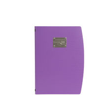 Portamenús con placa tenedor violeta