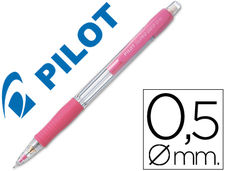 Portaminas pilot super grip rosa 0.5 mm sujecion de caucho