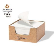 Portanotas de papel reciclado.