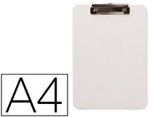 Portanotas q-connect plastico din A4 blanco 2.5MM
