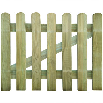 Portão do jardim de madeira 100 x 80 cm