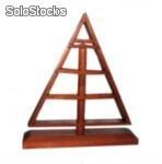 Portaorecchini triangolare stand P 30 cm legno