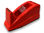 Portarrollo sobremesa q-connect plastico para cinta de 33 mt color rojo - Foto 2