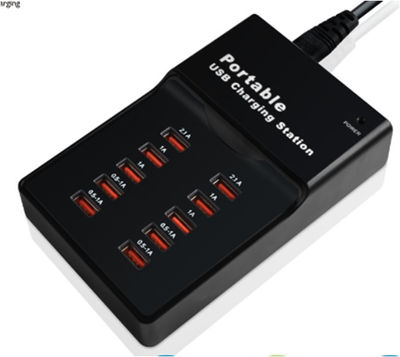 portatil ac usb adaptador cargador con 10 usb puertos