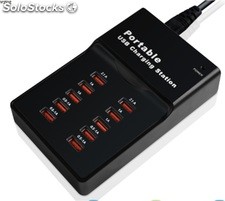 portatil ac usb adaptador cargador con 10 usb puertos xwl610