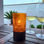 Portavelas Plastic Naranja para Bares Lounge - 1