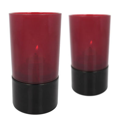 Portavelas Plastic Rojo para Bares Lounge - Foto 3