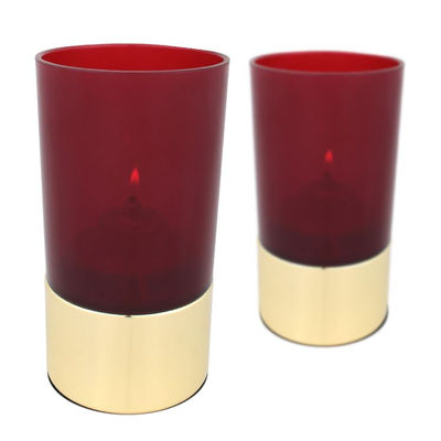 Portavelas Plastic Rojo para Bares Lounge - Foto 4