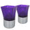Porte-Bougies Photophores Carré Plastique Violet pour Recharges à l&amp;#39;Huile - Photo 3