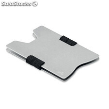 Porte carte RFID en aluminium argent MIMO9437-14