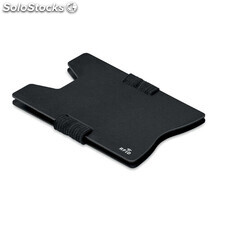 Porte carte RFID en aluminium noir MIMO9437-03