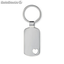 Porte-clés cœur silver mate MIMO8694-16