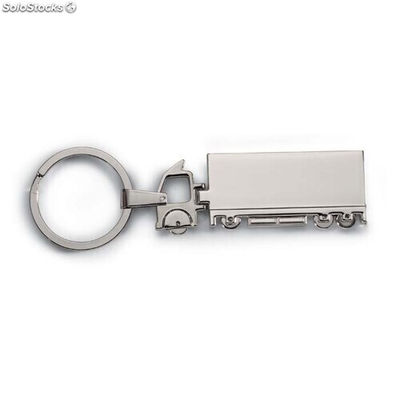 Porte-clés camion en métal argent MIKC6300-14