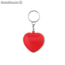 Porte-clés en PU forme cœur rouge MOMO9210-05