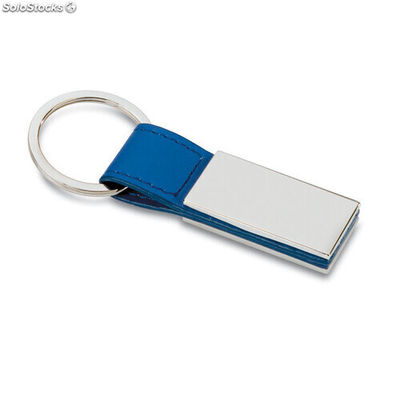 Porte-clés PU et métal bleu MIKC6788-04