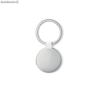 Porte-clés rond blanc MIMO8462-06