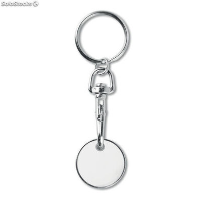 Porte-clés (€ uro) blanc MIMO9748-06