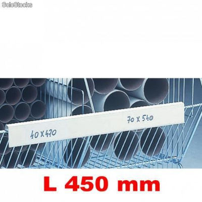 Porte-étiquette fil t transparent H.40 x L.65mm