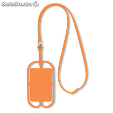 Porte smartphone en silicone orange MIMO8898-10