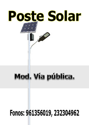 Poste Solar alumbrado Publico