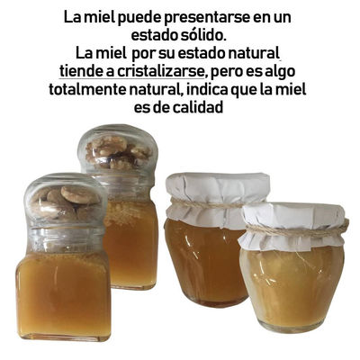 Pot du miel avec amande 100 gr pour cadeaux - Photo 2
