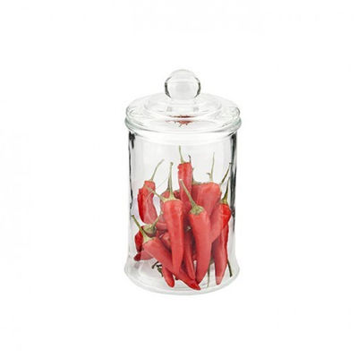 Pot pour stocker - cylindrique - 1200 ml 13x23,5 cm transparent verre