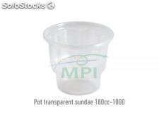 Pot transparent sundae 180cc-1000