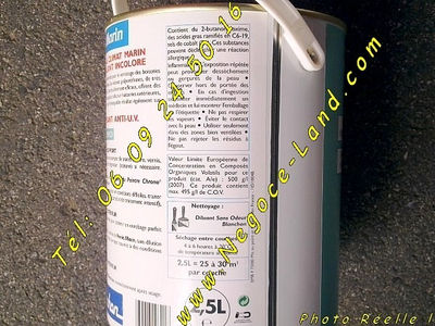 Pot Vernis Marin Blonchon 2,5L 30m² Incolore Anti-UV (Port Inclus) - Photo 3
