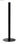 Poteau séparateur à cordon, couleur noir - Sistemas David - 1