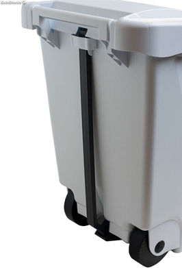 Poubelle à pédale - 80 Litres (conteneur en Blanc) - Sistemas David - Photo 4