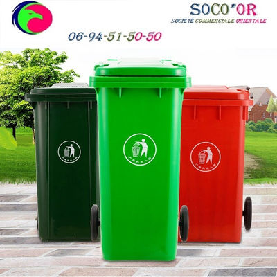 Poubelle Maroc plastique bac ordures 240 litres_