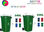Poubelle Maroc plastique bac ordures 240L - 1