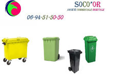 Poubelle Maroc plastique bac ordures Maroc 660 770 et 1100