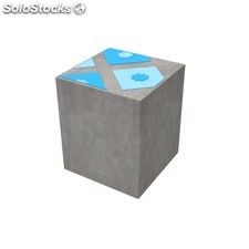 Pouf lakhmiss carrée 360x360H450